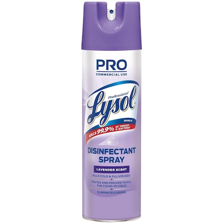 Lysol Pro Lysol Disinfectant Spray, 19oz. Lavender Scent, PK 12 RAC89097CT